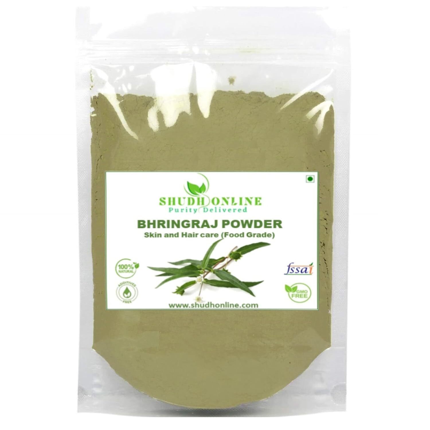 Organic Bhringraj Powder for Hair Growth (3.5 Oz – 0.2 Lb) Eclipta Alba for Hair