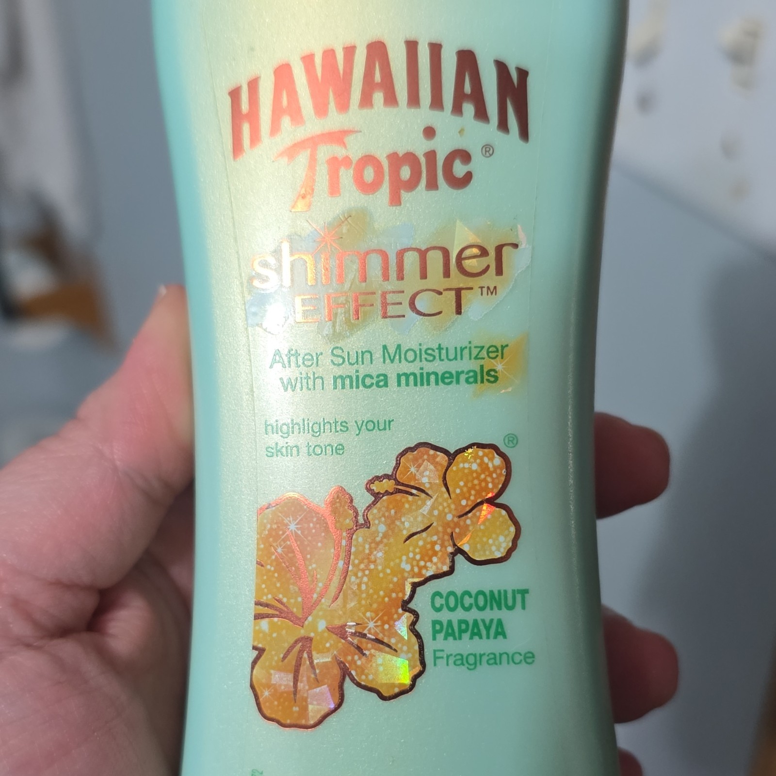 Hawaiian Tropic Shimmer Effect After Sun Moisturizer Lotion, Coconut Papaya