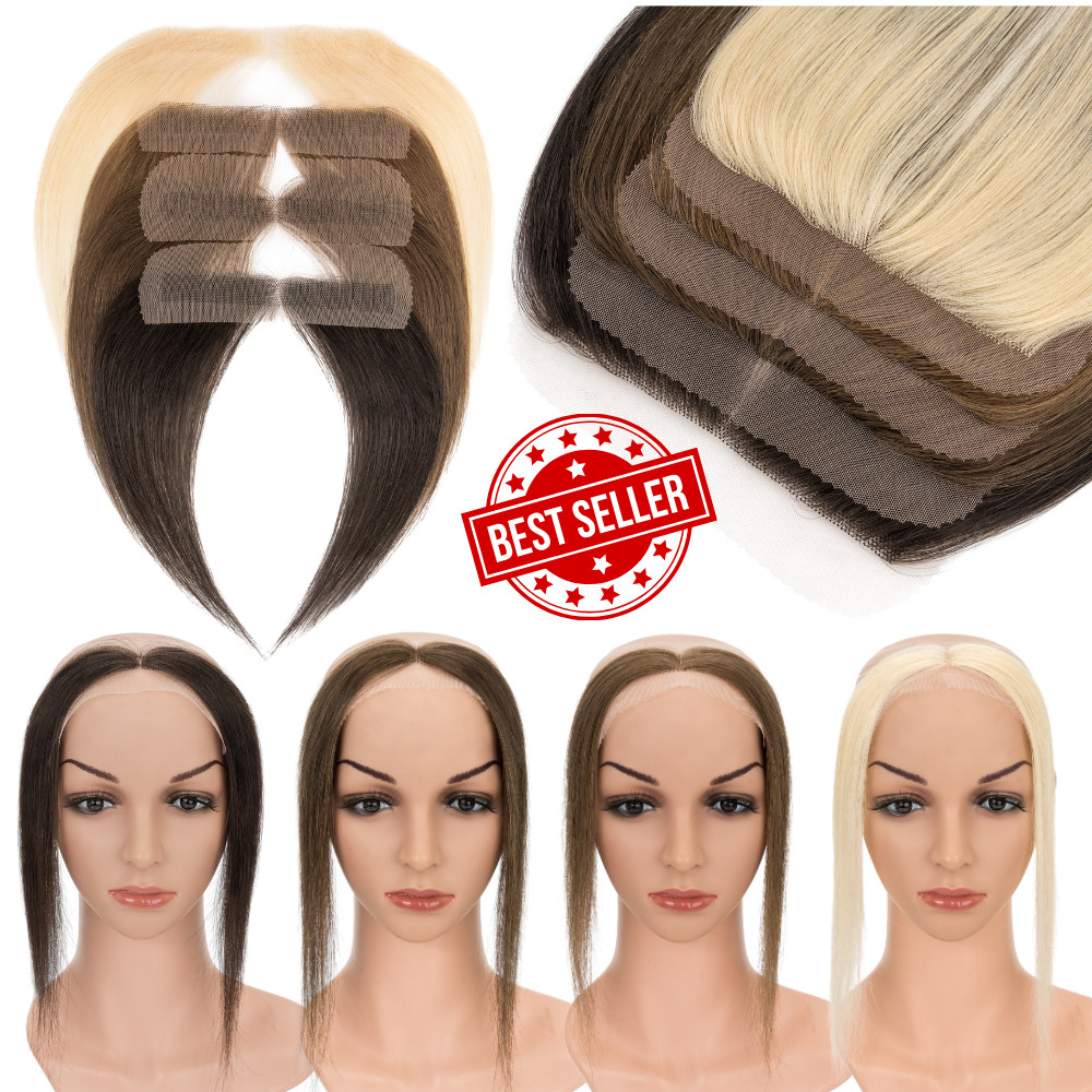 CLEARANCE Women FULL Lace Hairline Topper Toupee Frontal Hairpiece 8A Human Hair