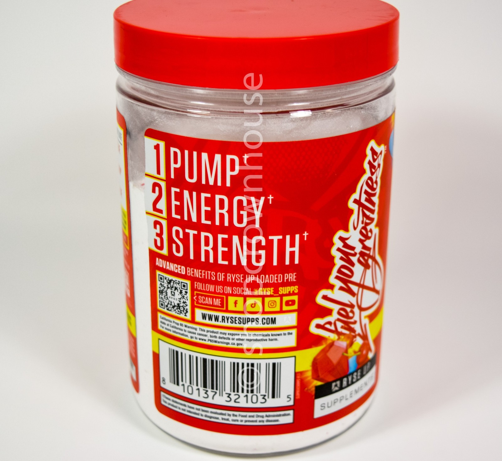 1 RYSE Ring Pop Loaded Pre-workout CHERRY Drink Mix 14.8oz canister 11/2026