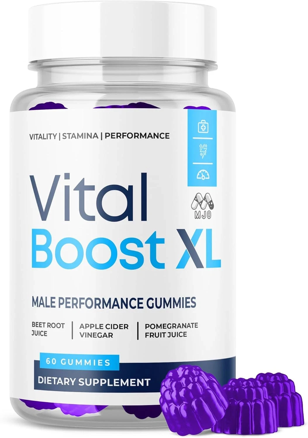 1 (pack) 60 Gummies Vital Boost XL Male Gummies Advanced Max Formula