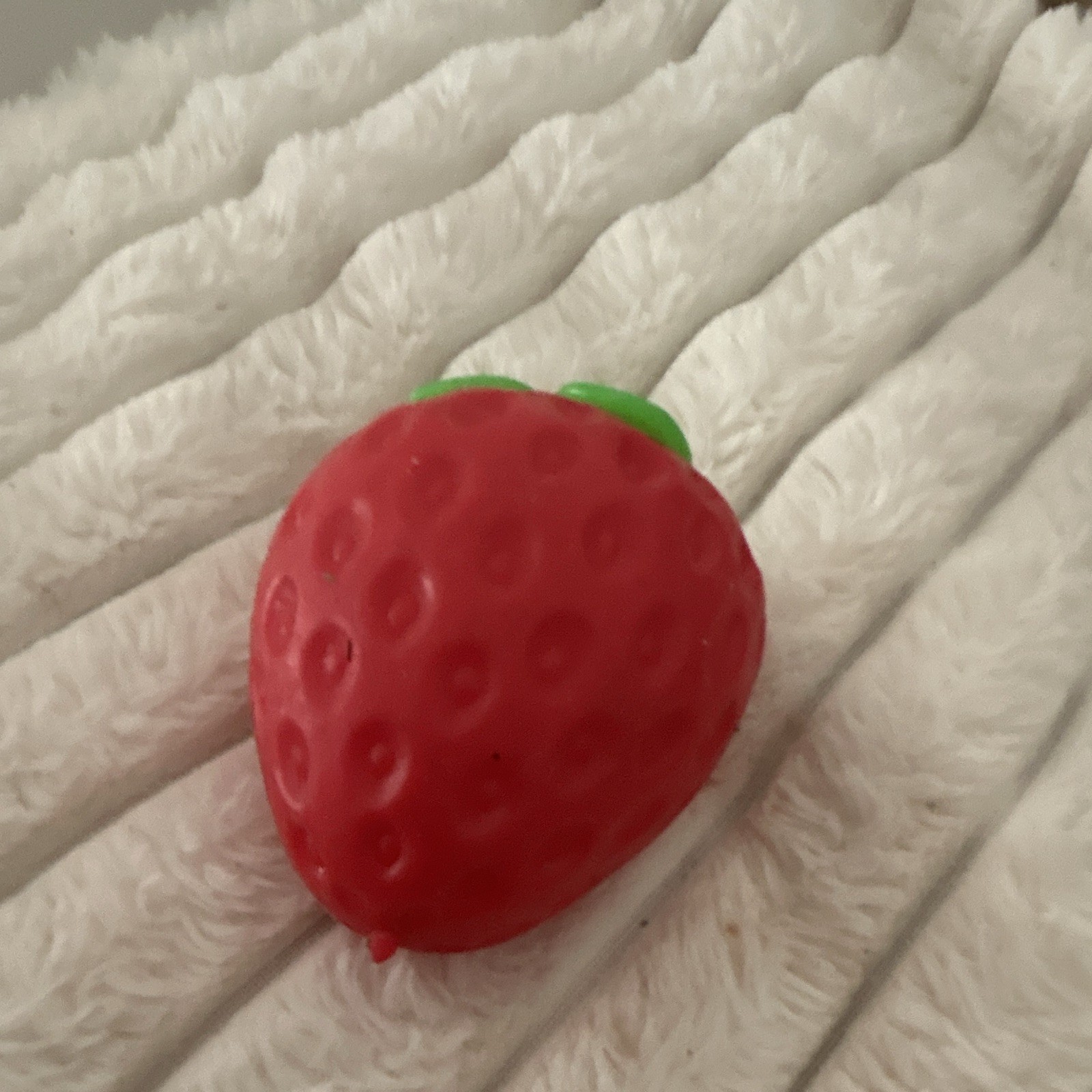 Strawberry Squeeze Ball Stress Reliever Squishy Toy (orbezz)