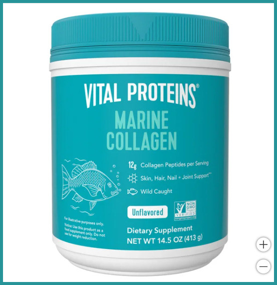 Vital Proteins Marine Collagen Powder 14.5oz 34 Servings Joint Skin Hair Health