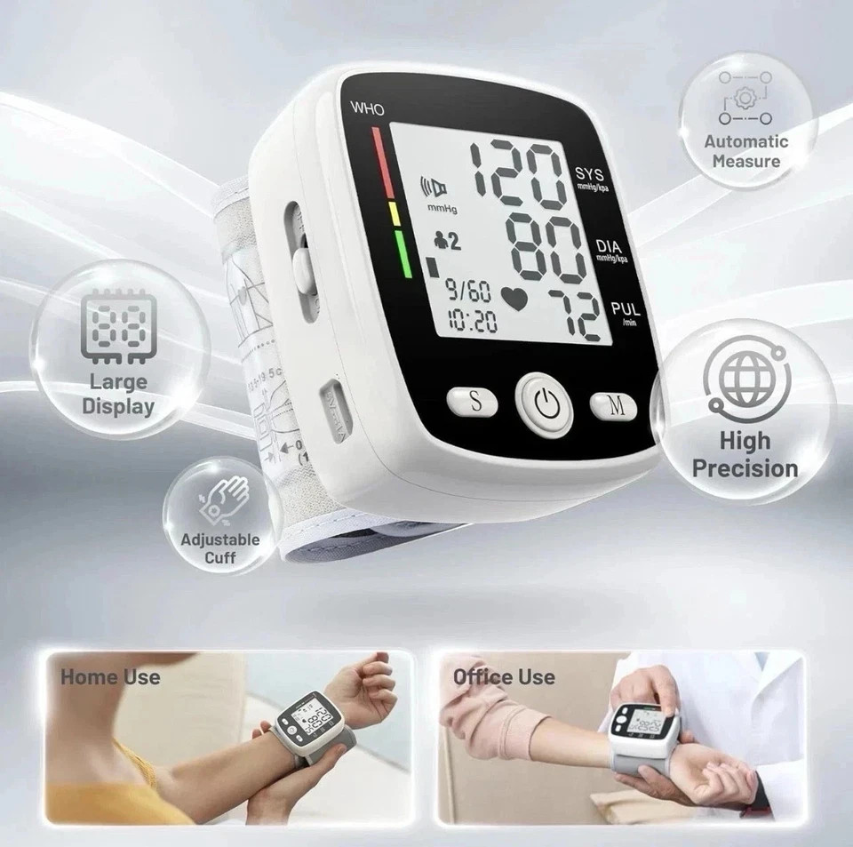 Blood Pressure Monitor with Carrying Case Portable – Easy to Use