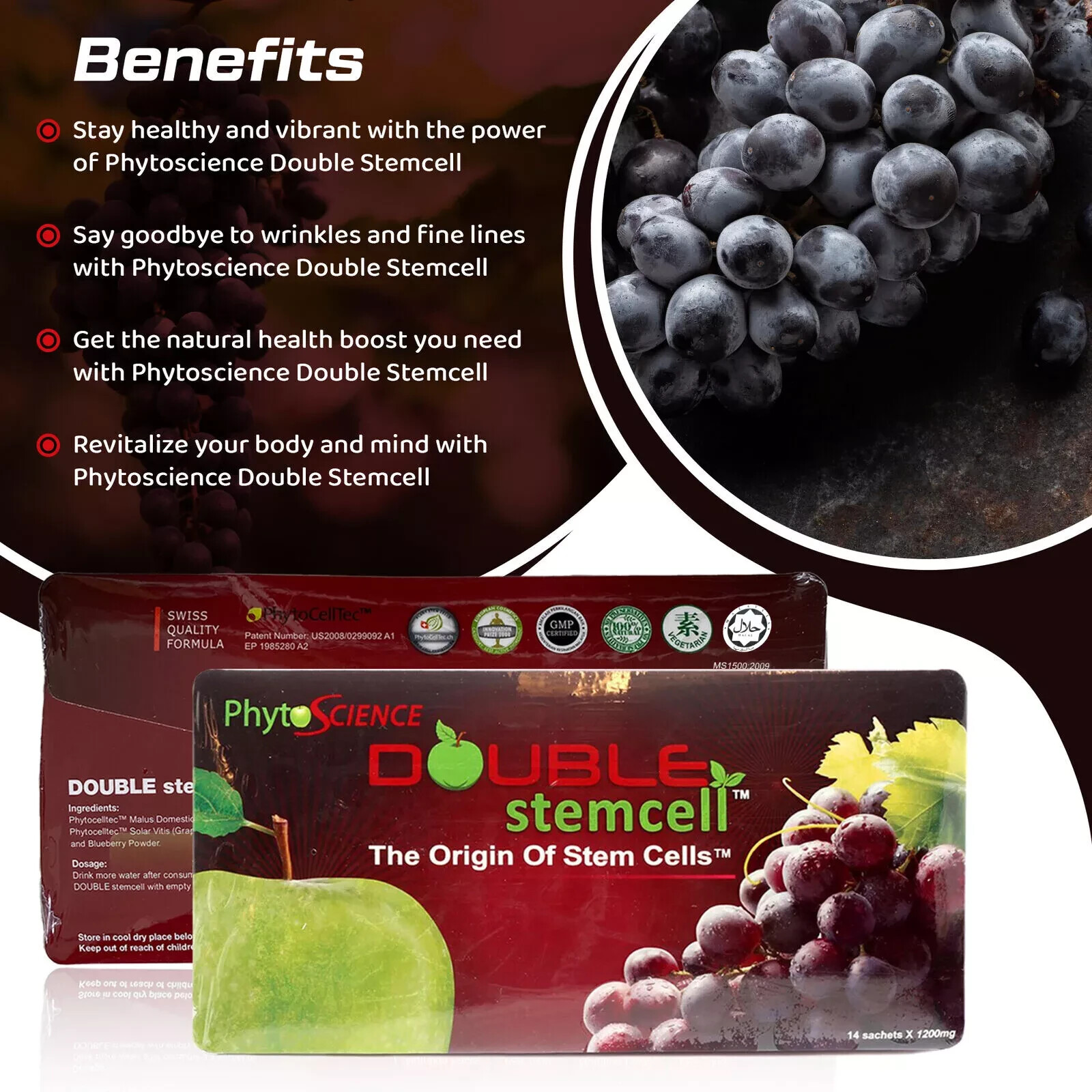 [EXP 04/28] 60 packs Phytoscience Double StemCell stem cell anti aging