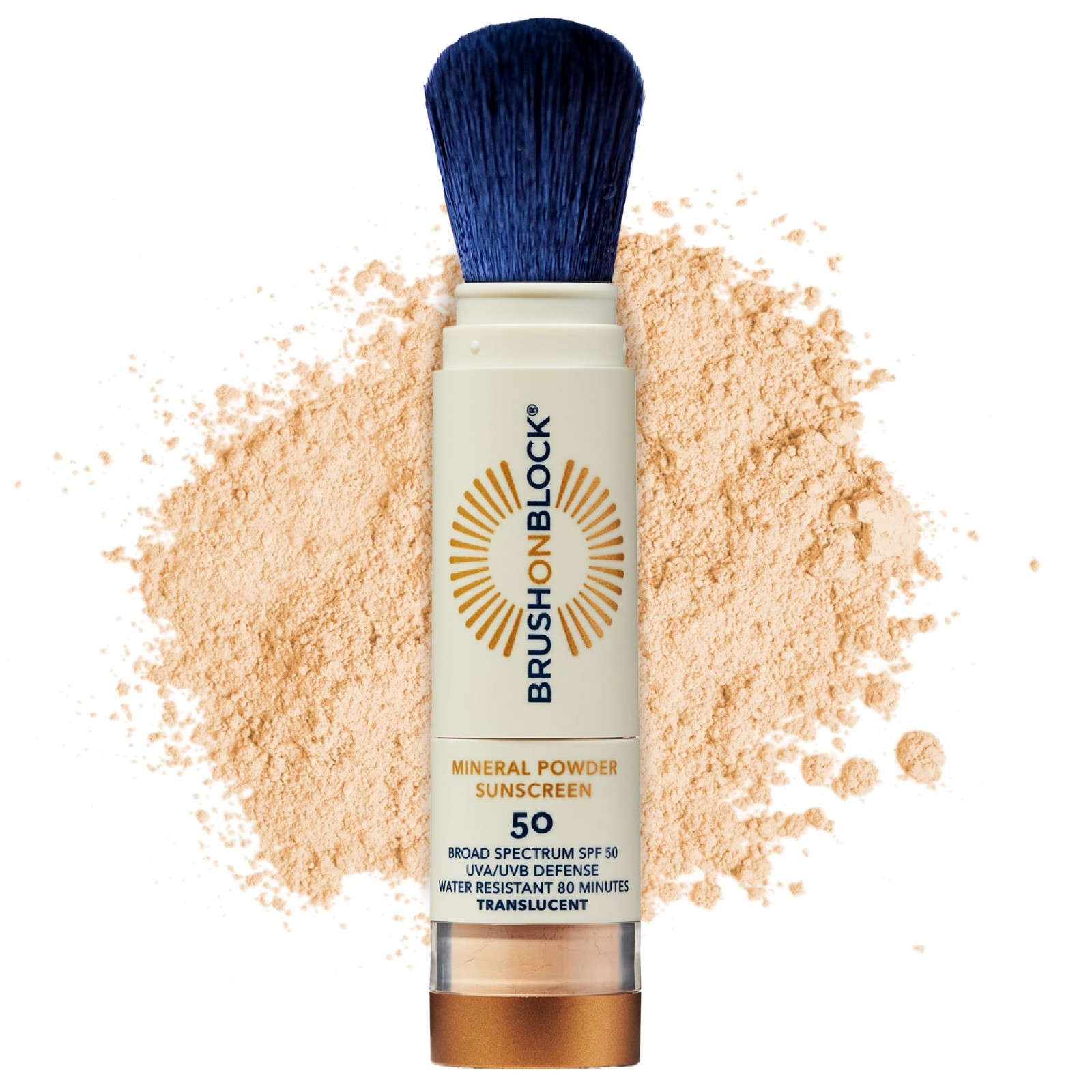 Mineral Powder Sunscreen SPF 50 – Translucent, Broad Spectrum, Water Resistant,