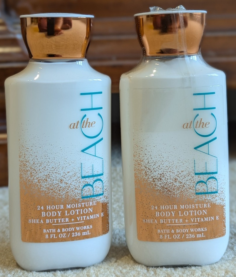 BRAND NEW Bath & Body Works At The Beach TWO Body Lotions (8 fl oz/236 ml each)