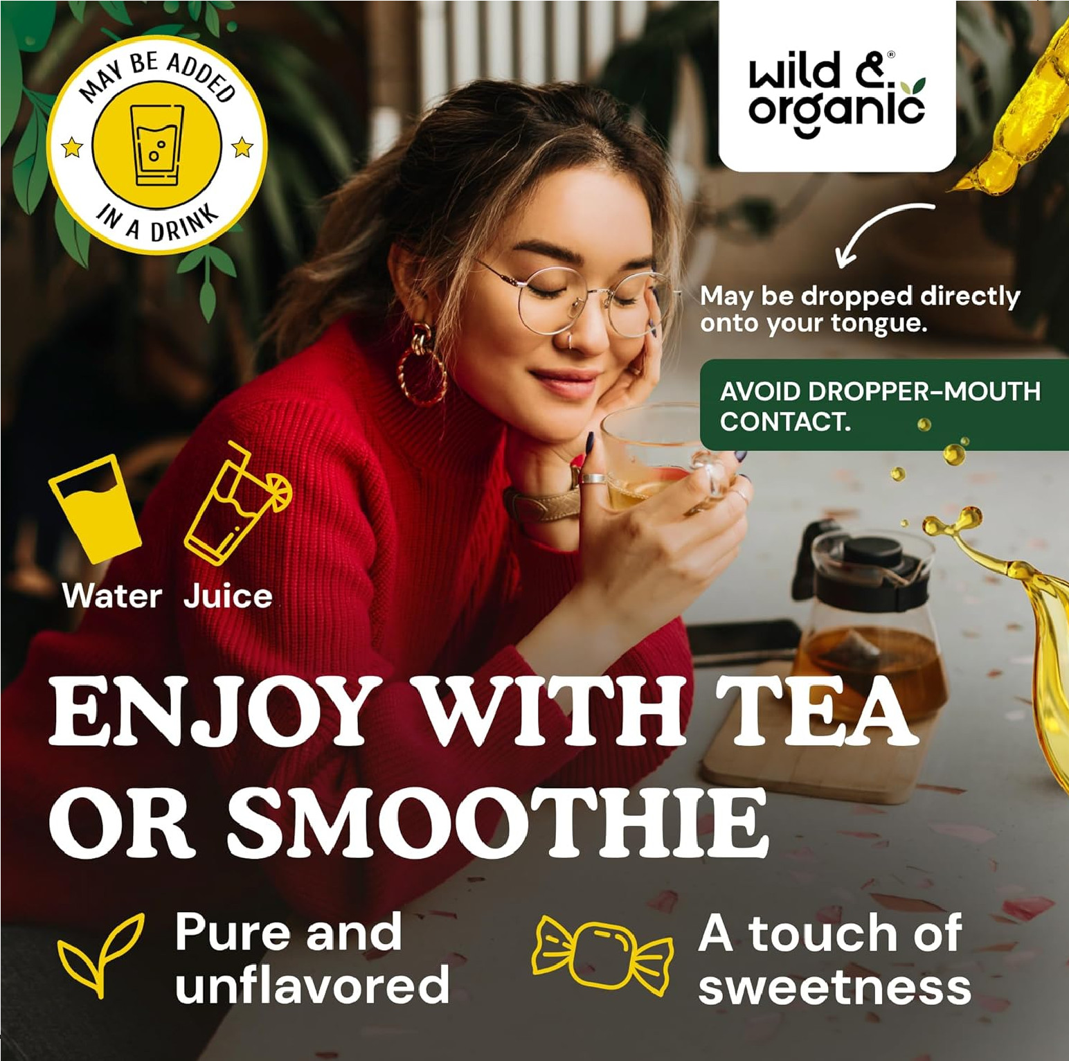 Wild & Organic Mullein Drops for Lungs – Cleanse and Detox – Liquid Mullein Leaf