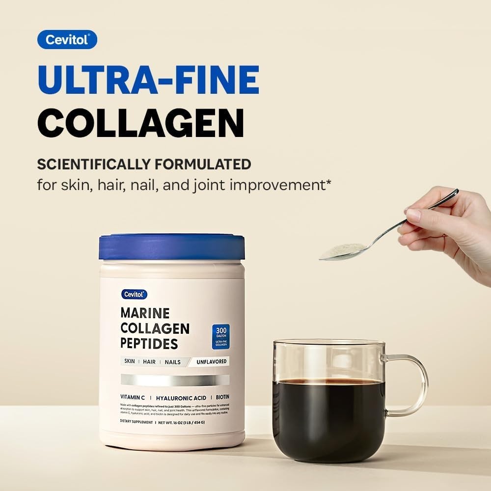 Cevitol Marine Collagen Peptides – Hydrolyzed Ultra-fine Collagen Powder for New