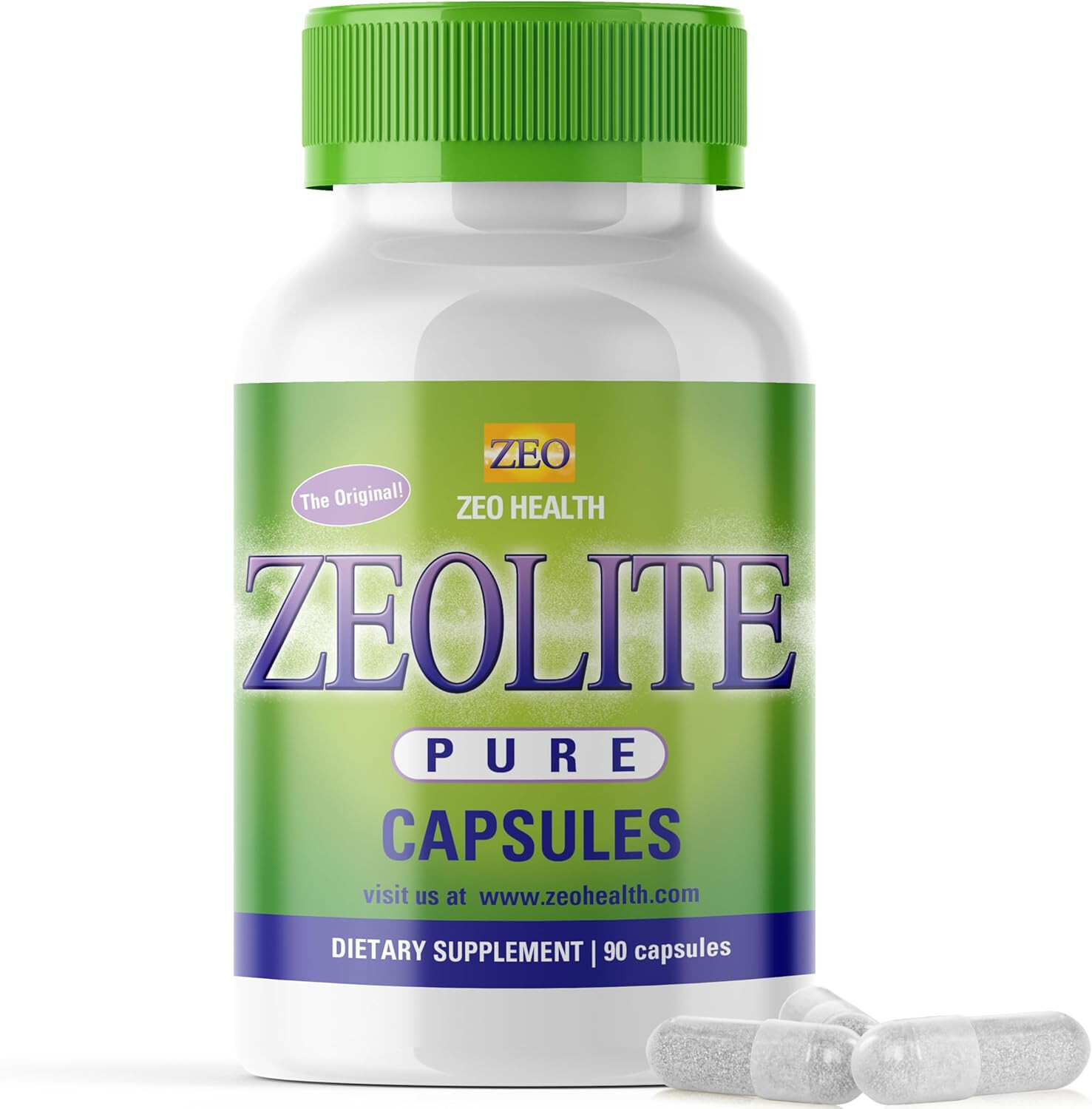 Zeoilte Pure Capsules, 90 Count, by Zeo Health