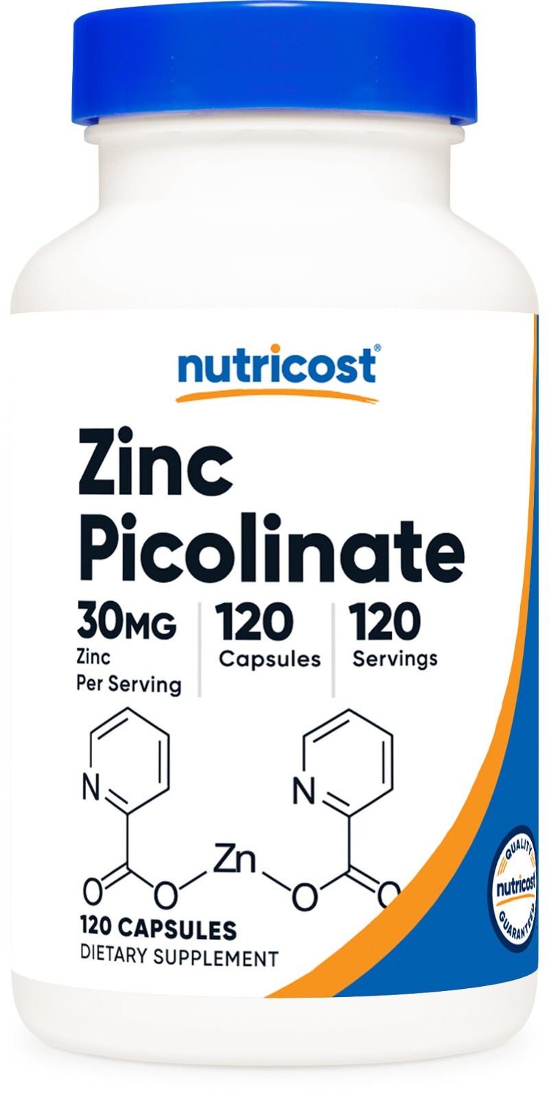 Nutricost Zinc Picolinate 30mg, 120 Vegetarian Capsules- Gluten Free and Non-GMO
