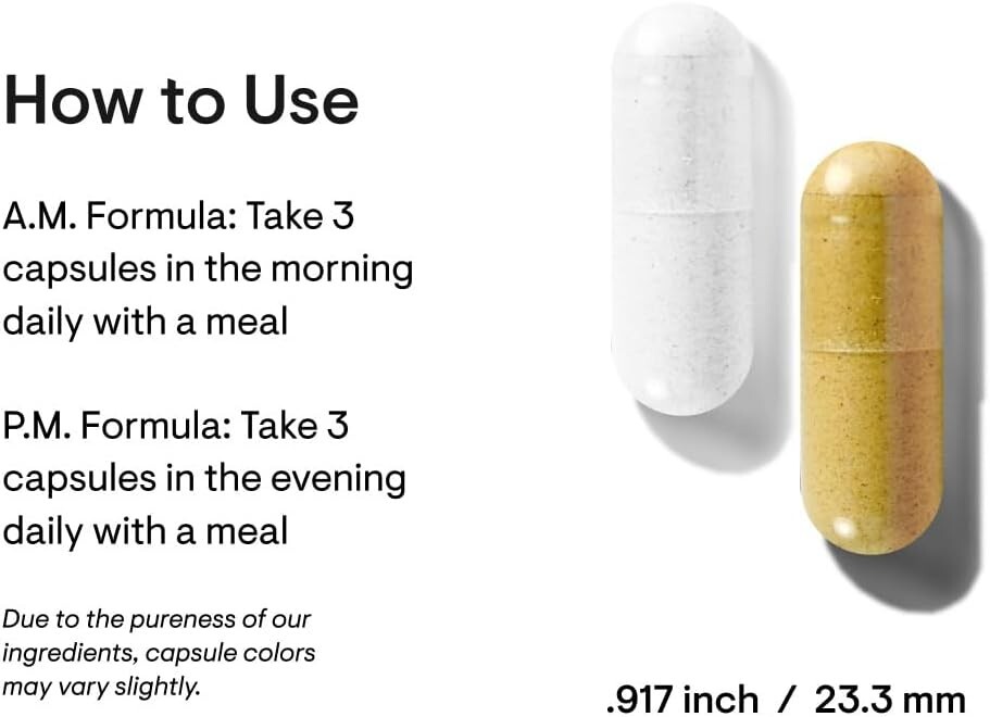 Multi-Vitamin Elite Daily Nutritional Supplement – AM/PM Formula 180 Cap/30 Serv