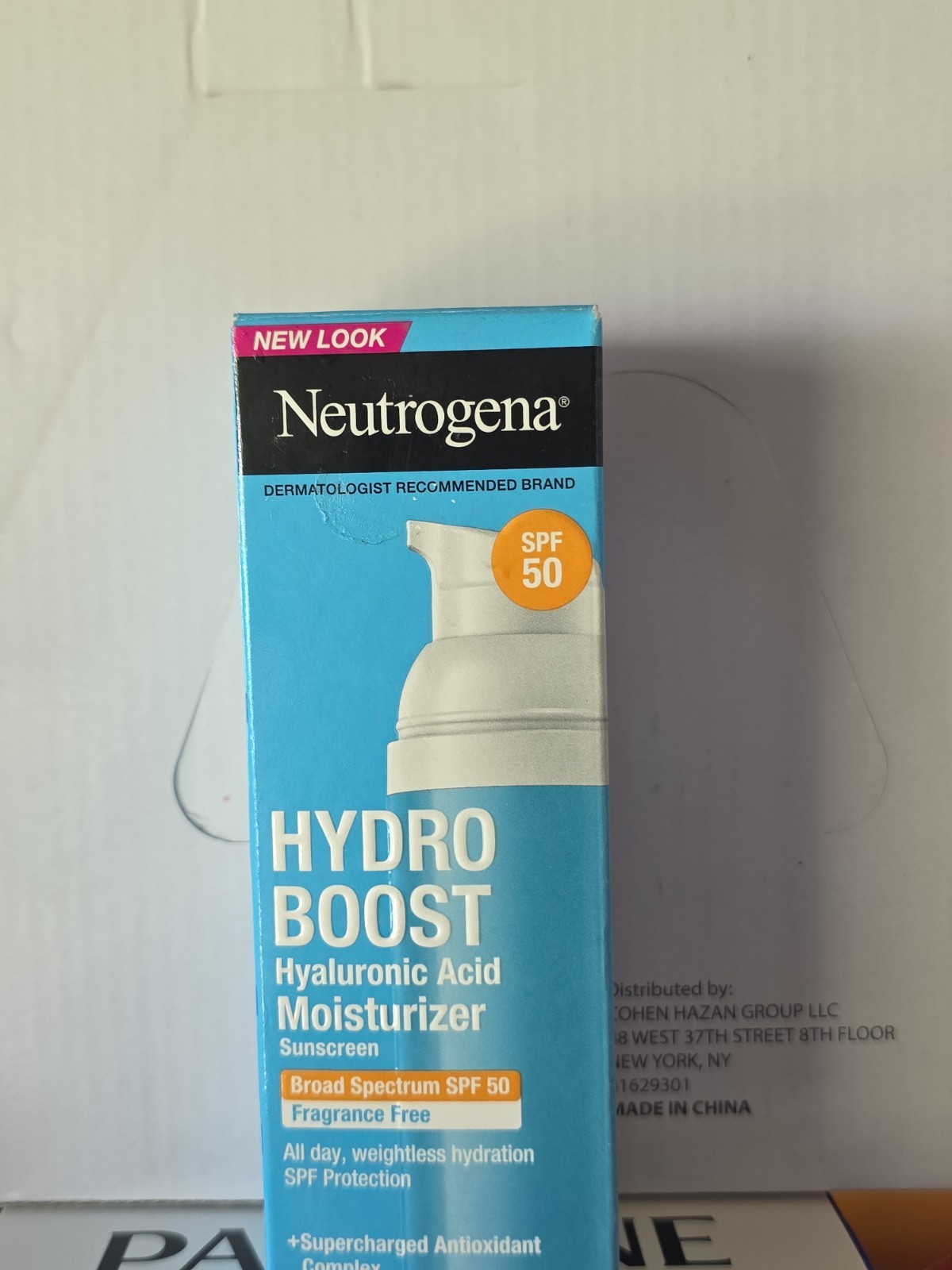 Neutrogena Hydro Boost SPF 50 Face Sunscreen Lotion Fragrance-Free 1.7 fl oz