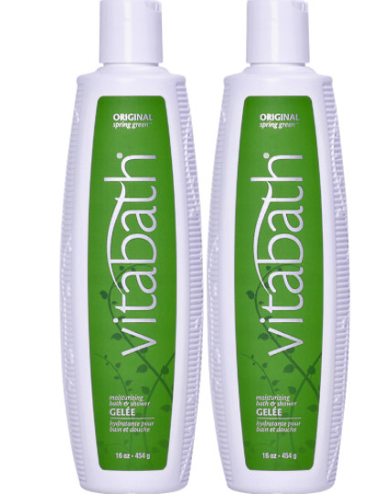 VITABATH Original SPRING GREEN Moisturizing Bath Shower GELEE 16 oz/454 g NEW x2