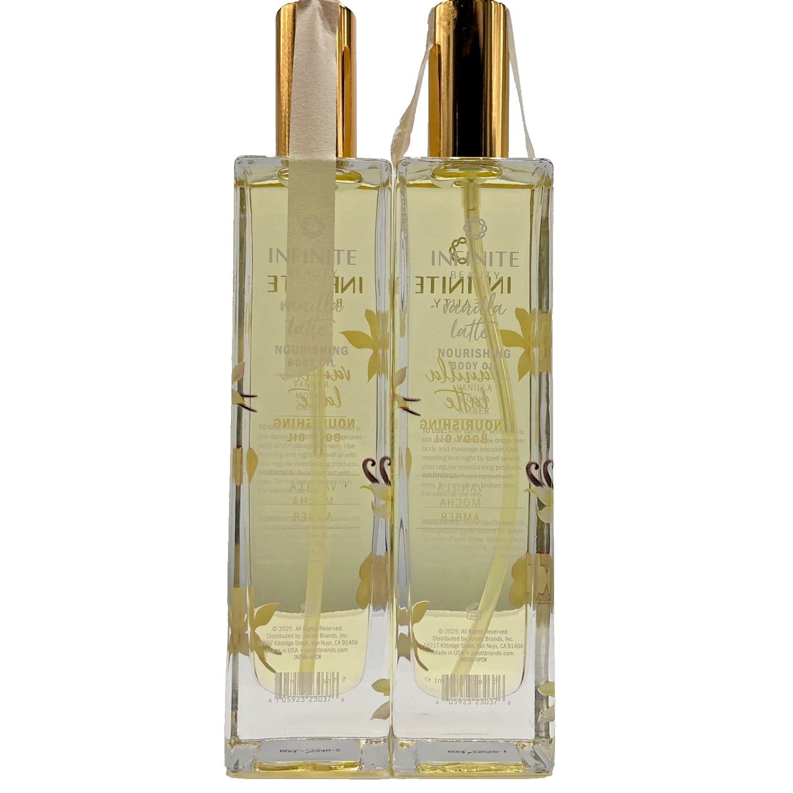 2x Infinite Beauty Nourishing Body Oil Vanilla Latte 5fl.oz/147ml