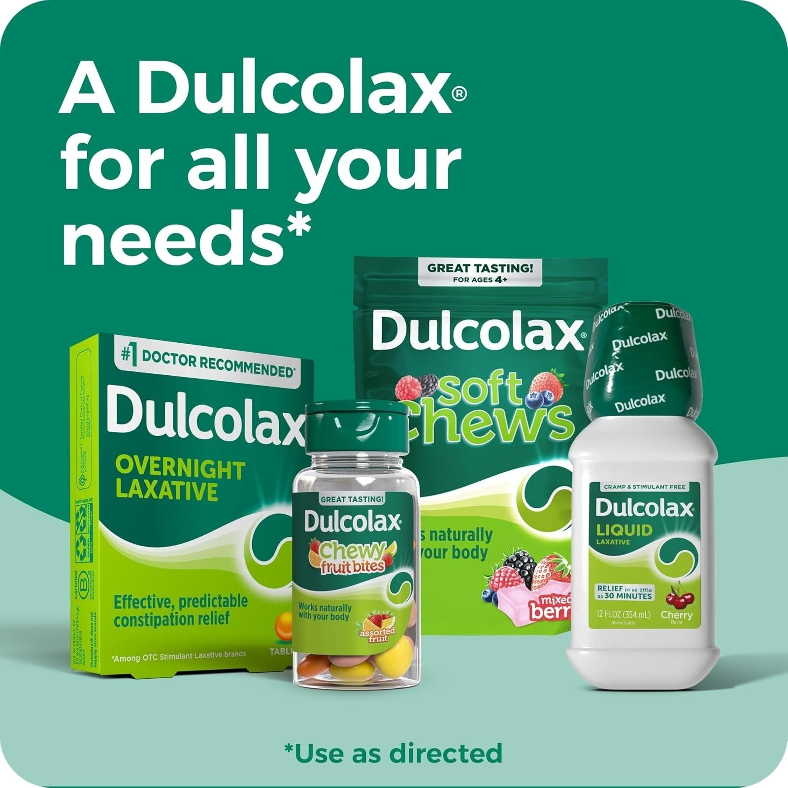 Dulcolax Stool Softener Laxative Liquid Gel Capsules 100mg 25 Count