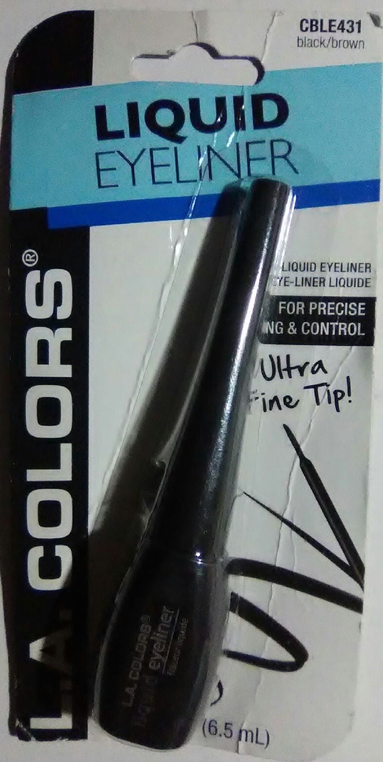 LA COLORS Ultra Fine Tip Liquid Eyeliner CBLE431 BLACK BROWN NIP! FREE SHIPPING!
