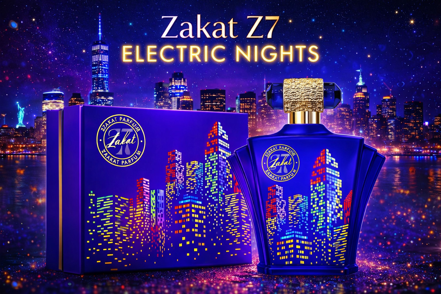 Zakat Z7 Unisex EDP Perfume Fragrance Spray for Men & Women 3.4 OZ/100ml Nights