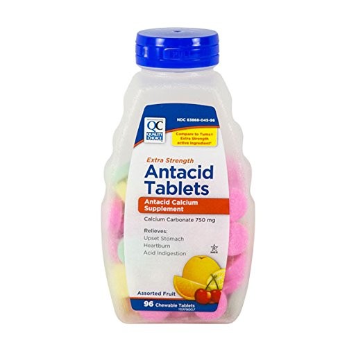 Quality Choice Extra Strength Antacids Assorted Flavors 96 Tablets Each