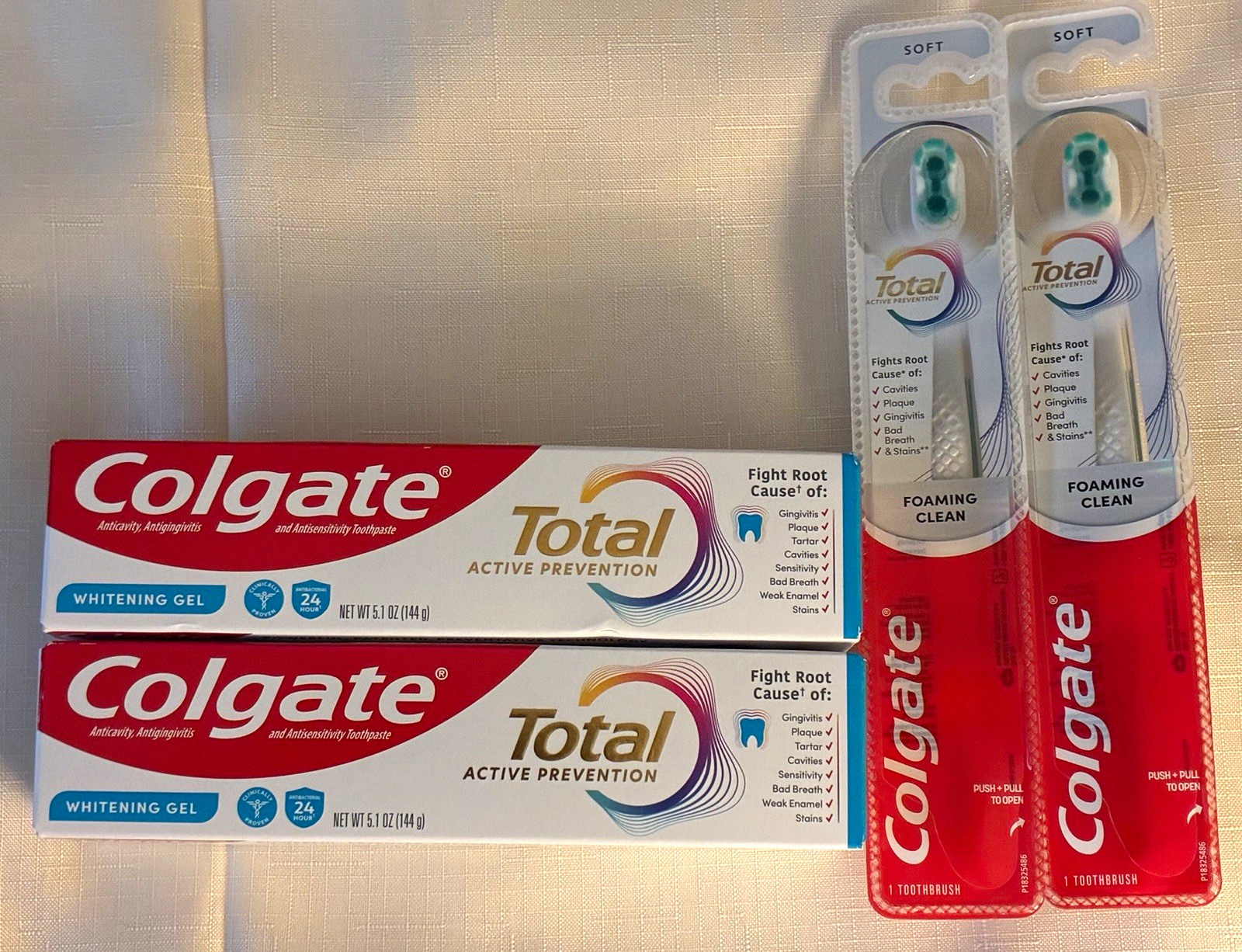 Colgate Total Active Prevention Whitening Gel 5.1oz Mint 2+2 Soft Exp MR/2028