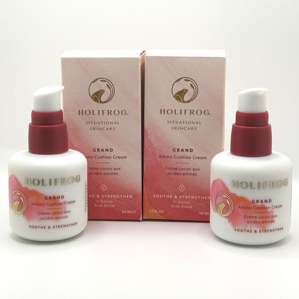 2 Pack HoliFrog Grand Amino Cushion Cream 1.7 oz