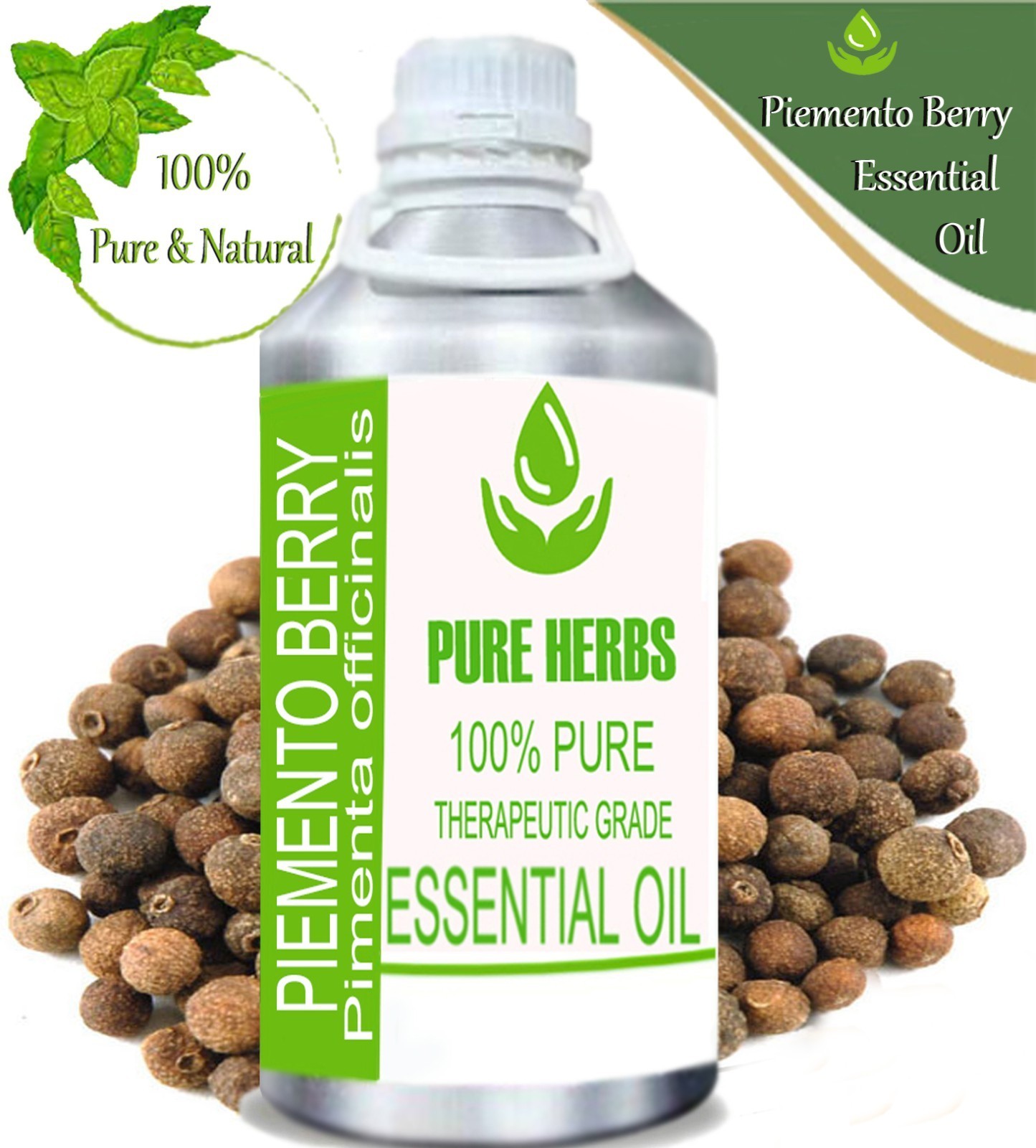 Pure Herbs Piemento Berry 100% Pure Pimenta Officinalis Essential Oil