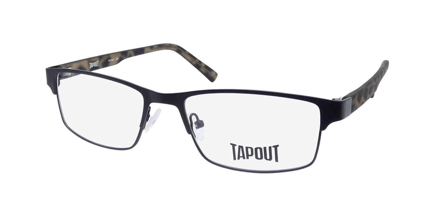 NEW TAPOUT TAP841 GLASSES FULL-RIM METAL & PLASTIC 53-17-140 001 RECTANGULAR