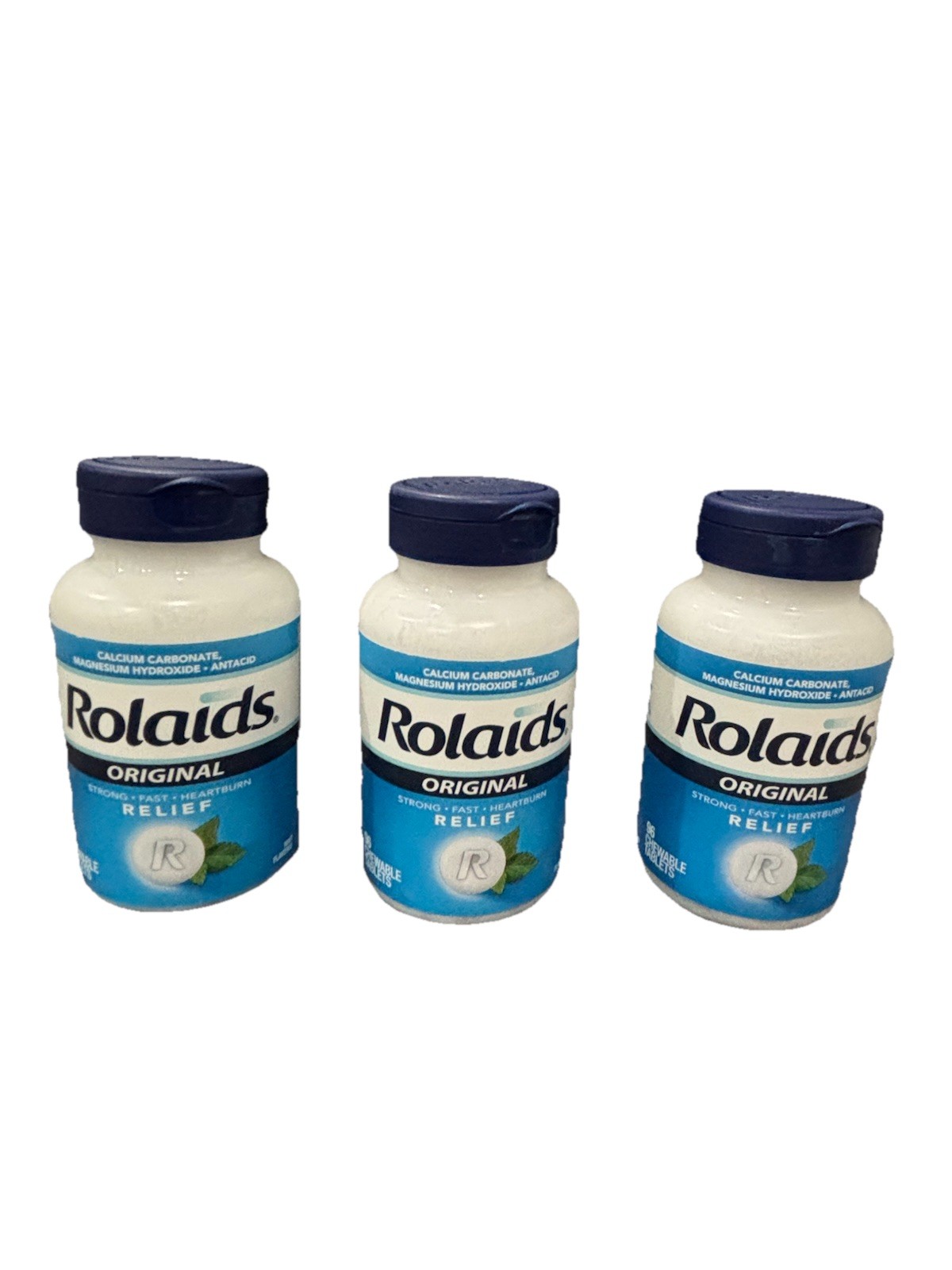 Rolaids Extra Strength Antacid, Chewable Tablets, 96ct (3 units), Mint