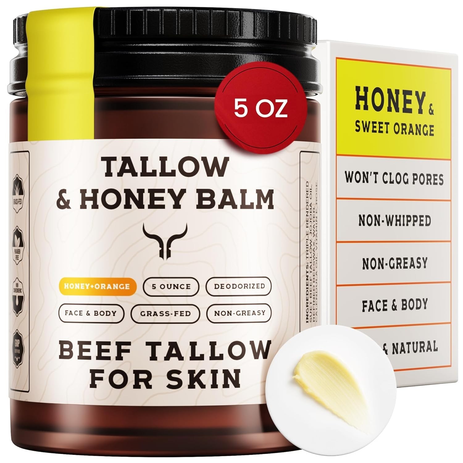 Beef Tallow for Skin – Tallow and Honey Balm For Face – Gift Ready – Tallow Face