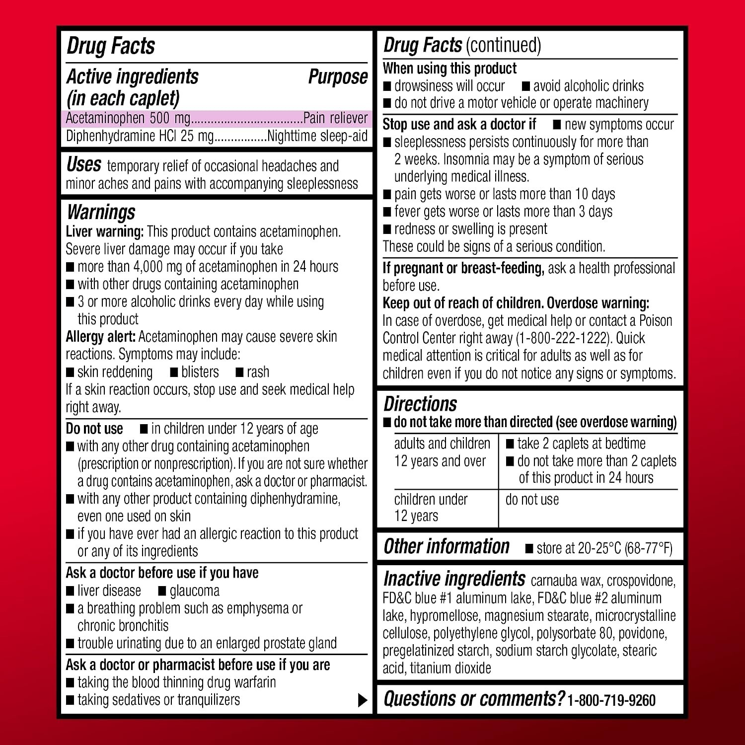 Acetaminophen PM: Eases Pain & Promotes Nighttime Sleep