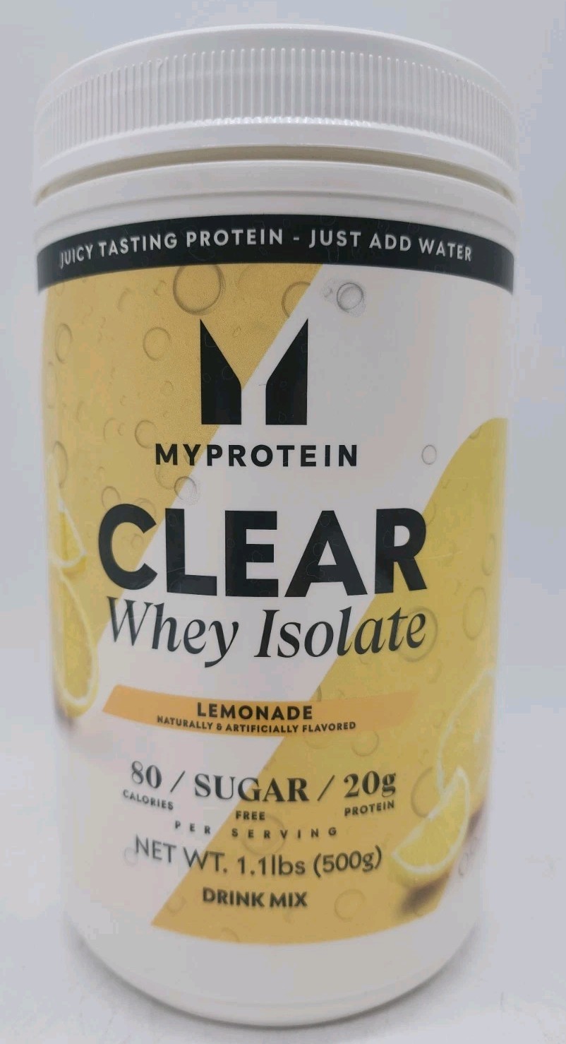 MyProtein Clear Whey Isolate Lemonade 500g 20g Protein Exp 07/2027 Sealed
