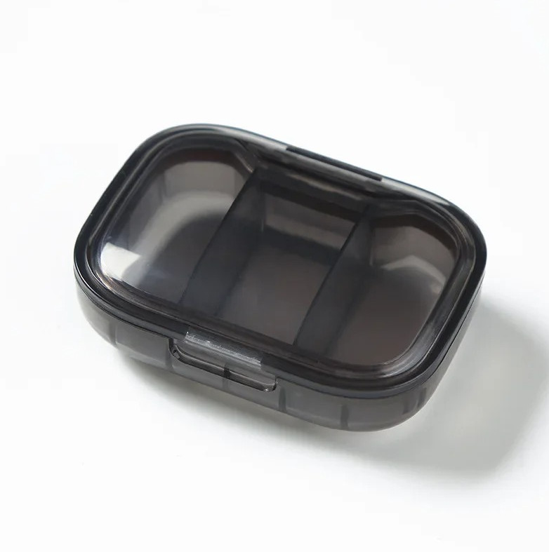 2pcs Portable Mini Pill Organizer Box – Compact Travel Medicine Container – NEW