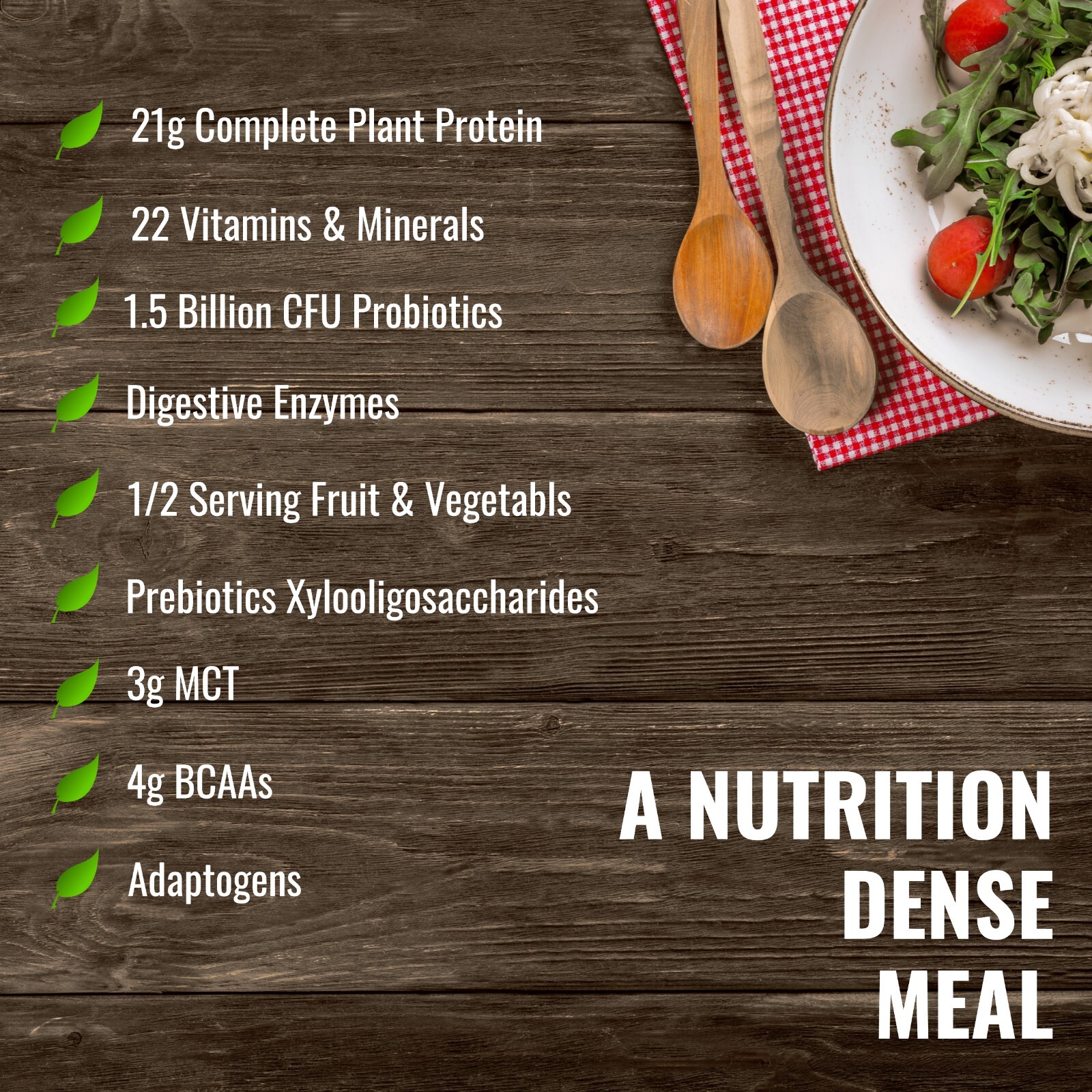Vegan Meal Replacement Shake Vanilla Cookie – 15 Plant Based Protein Meals