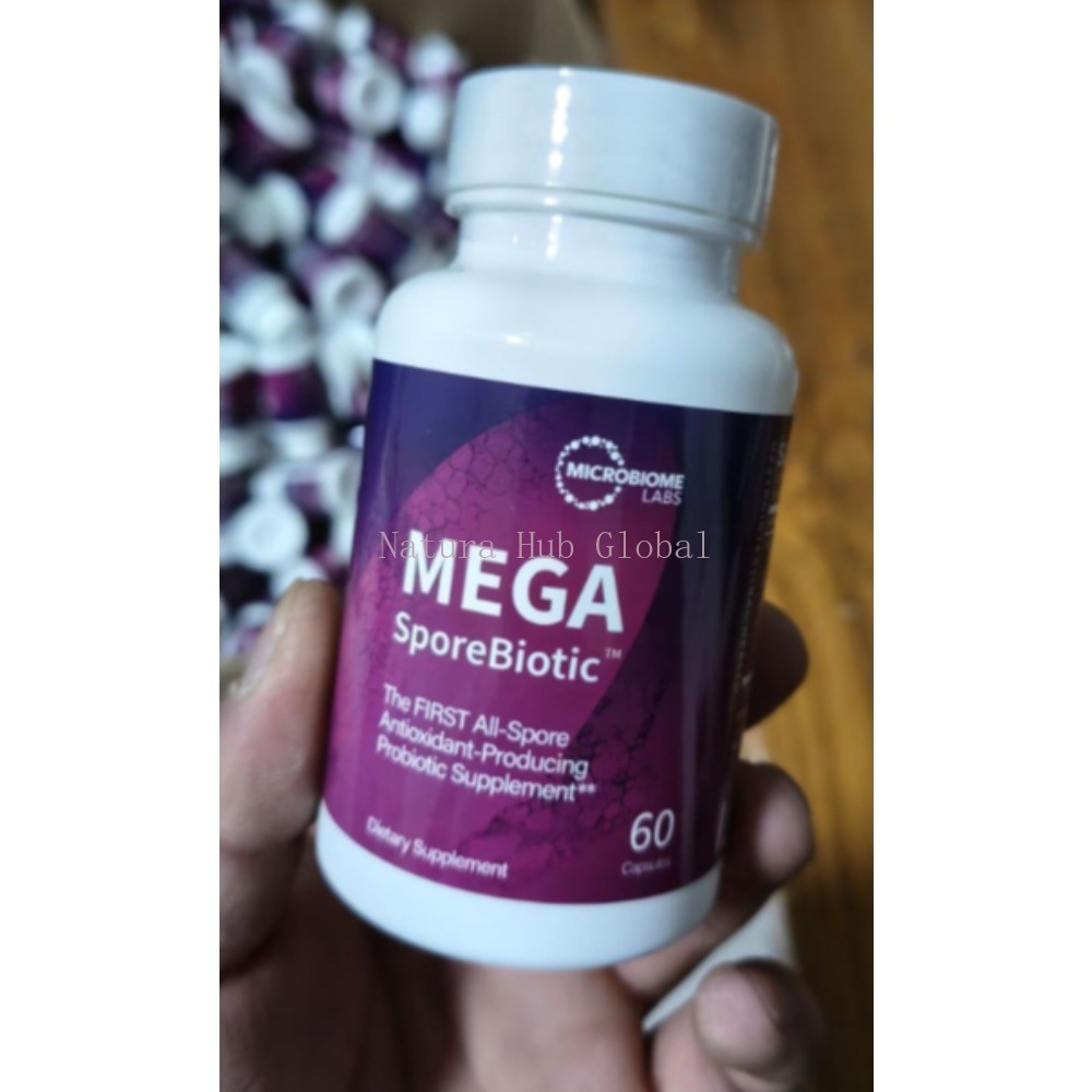 NEW！Mega Sporebiotic 60 Capsules Microbiome Labs, probiotic supplement – 3 PACK