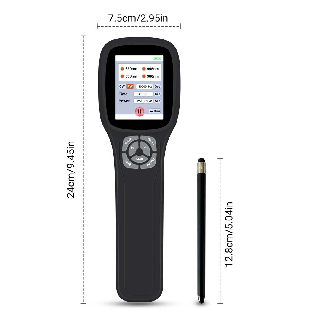 Handheld Red Light Therapy Device 25 Diodes Multi Wavelength Pain Relief System