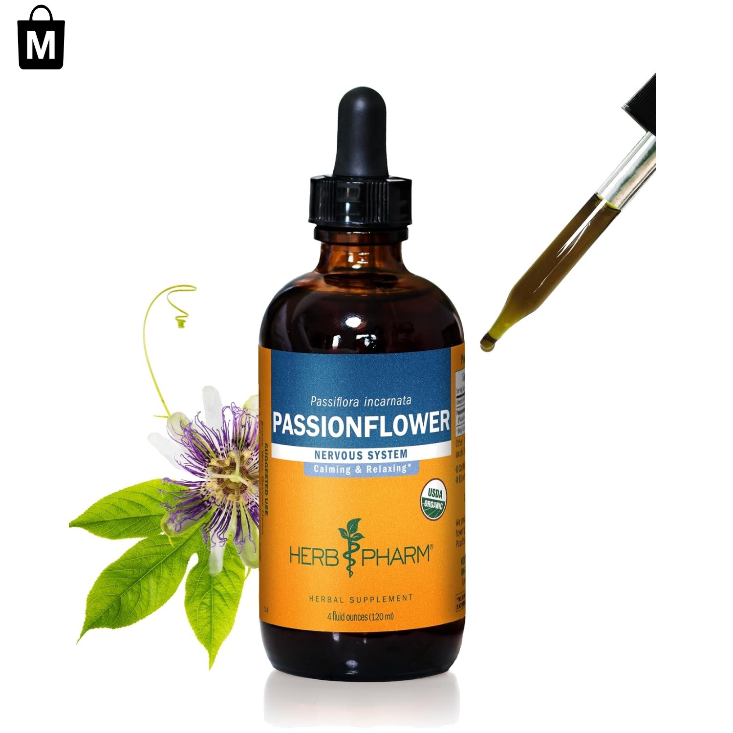Passionflower Liquid Extract – Holistic Nervous System Support Supplement