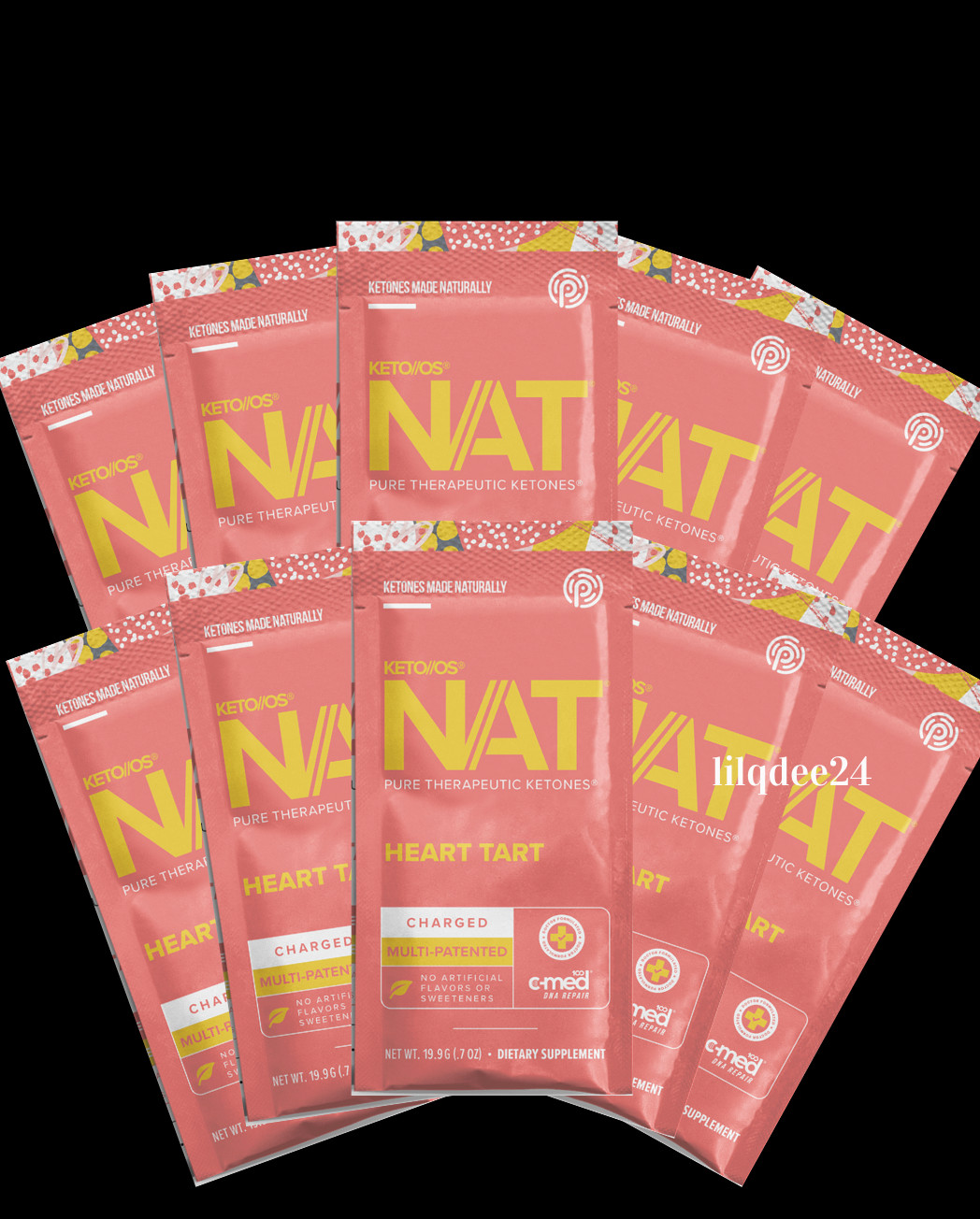 🔥Pruvit Keto OS NAT Ketones Charged Heart Tart 10 pack Exp 7/2026