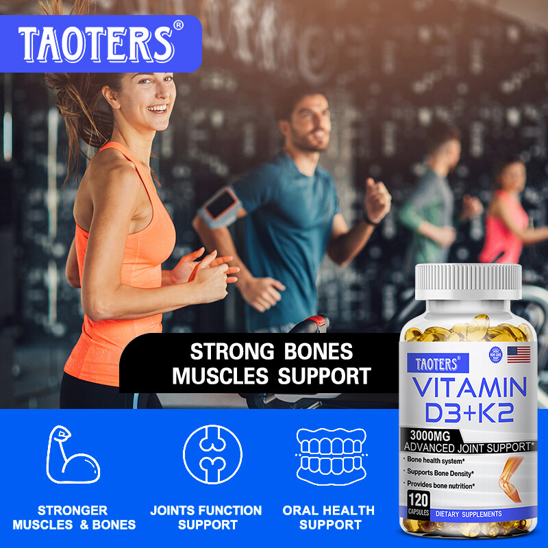 Advanced Vitamin D3 K2 Complex with Calcium Magnesium Zinc 120 Capsules
