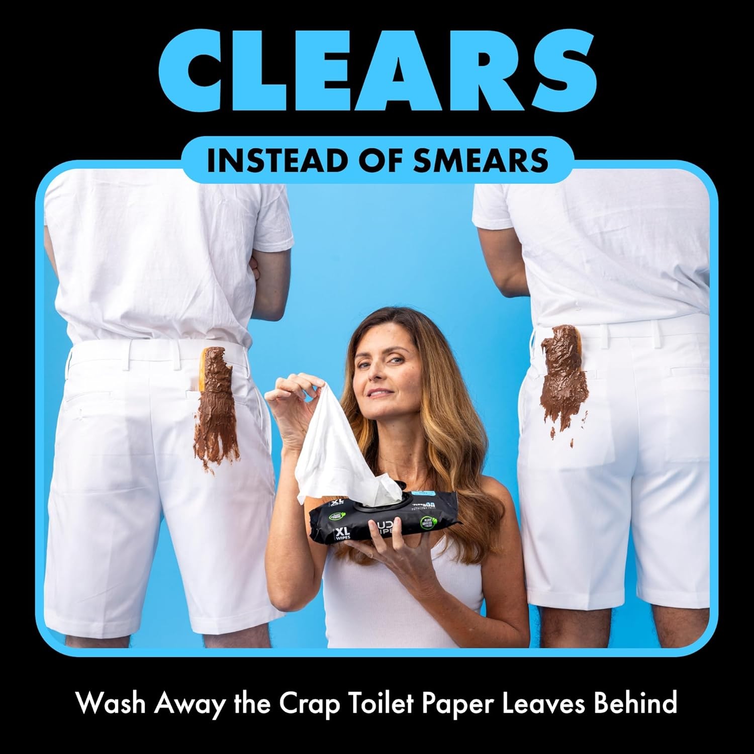 – Flushable Wipes – 6 Pack, 288 Wipes – Unscented Extra-Large Adult Wet Wipes –