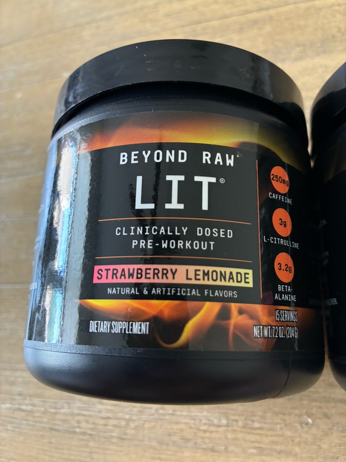 2 Beyond Raw LIT Clinically Dosed Pre-Workout Strawberry Lemonade Exp: 02-2028