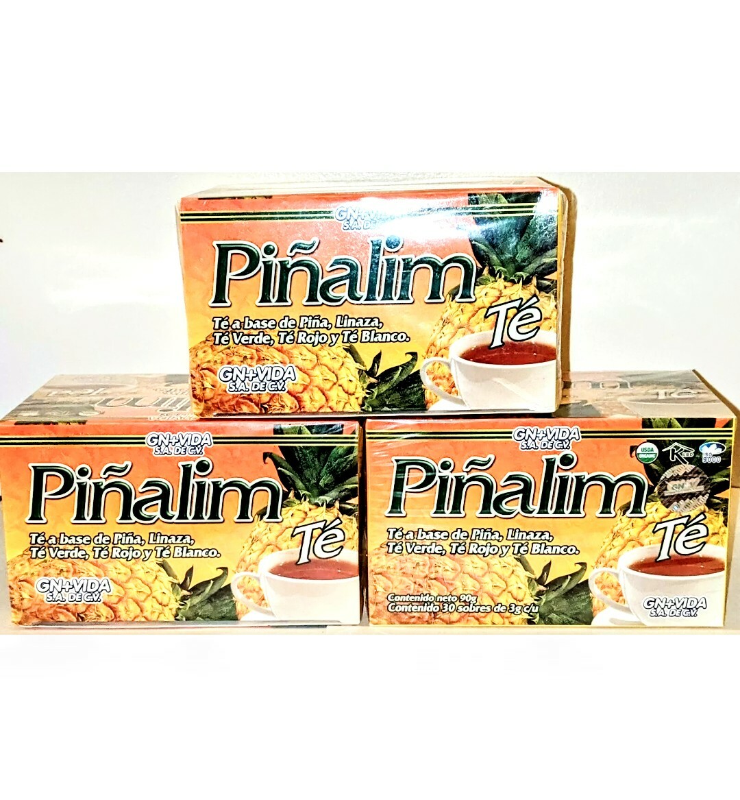 3 x PIÑALIM TEA GN+VIDA . PINALIM TEA (3 Boxes) DIET. DETOX. WEIGHT CONTROL.