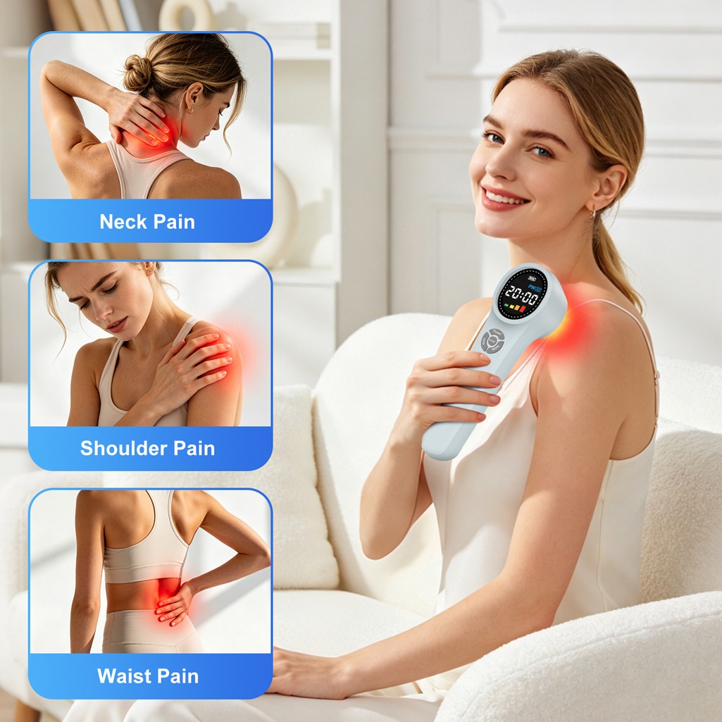 24 Diodes LLLT Cold Laser Therapy 660nm 810nm 980nm for Humans & Pets Home Use