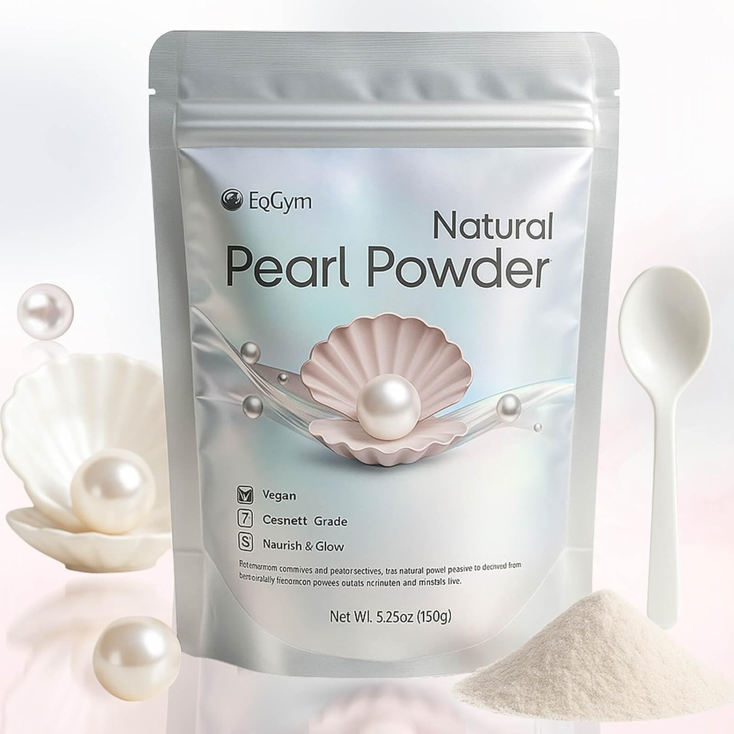 Pure Pearl Powder for Skin – 5.29oz Natural Freshwater White