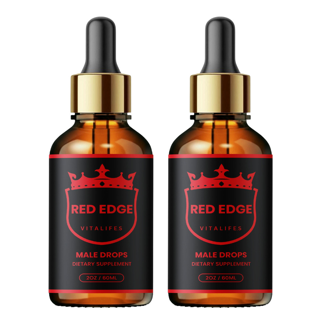 (2 Pack) Red Edge Male Support Drops Advanced RedEdge Supplement 60 Servings