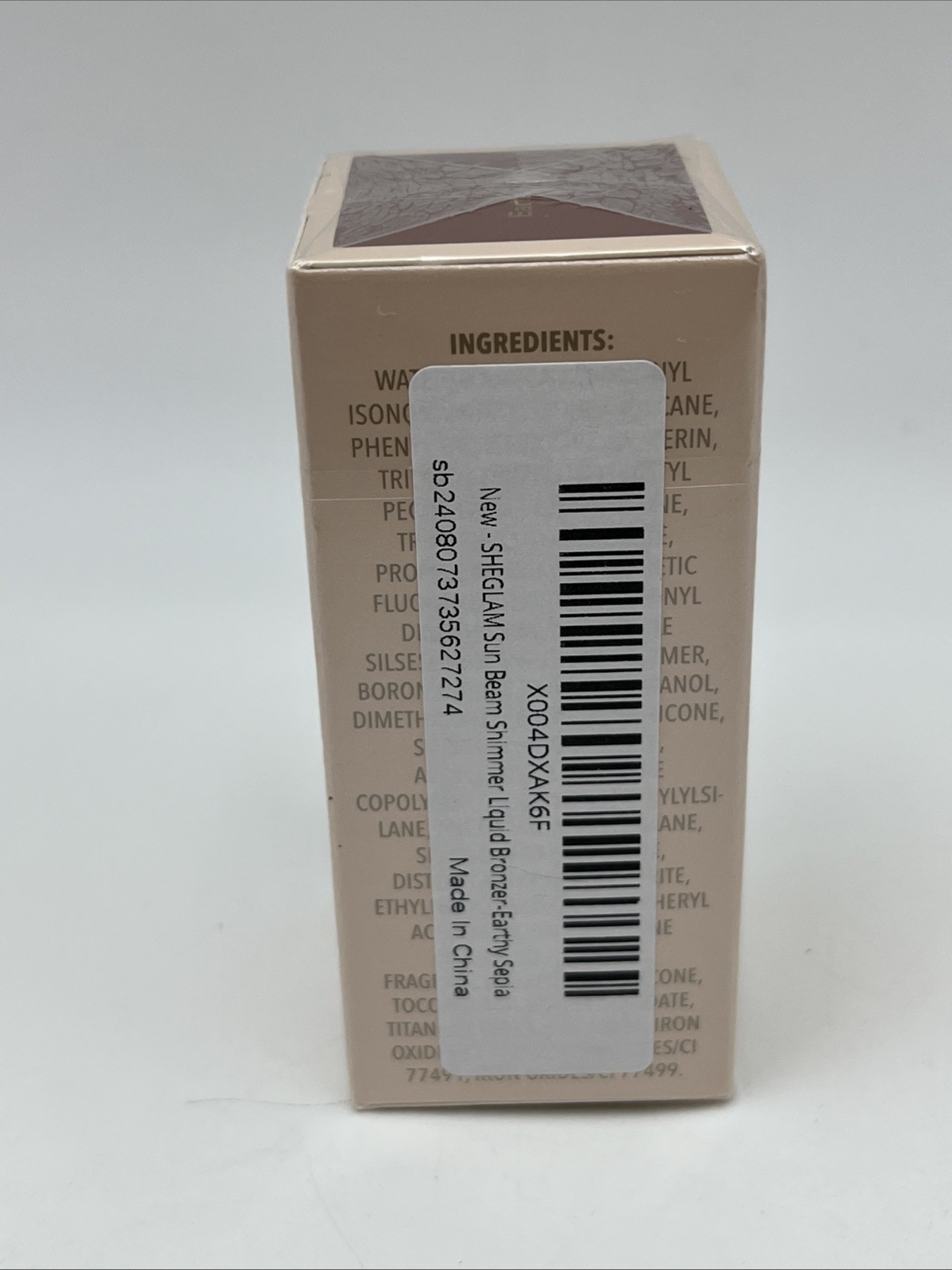 SHEGLAM Sun Beam Shimmer Liquid Bronzer .17 Fl Oz Earthy Sepia