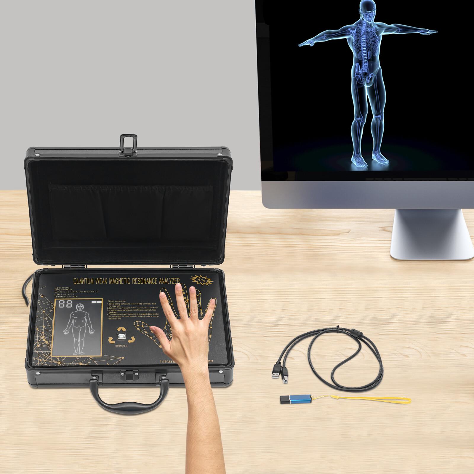 Quantum Magnetic Resonance Body Analyzer Quantum Resonance Magnetic Scanner