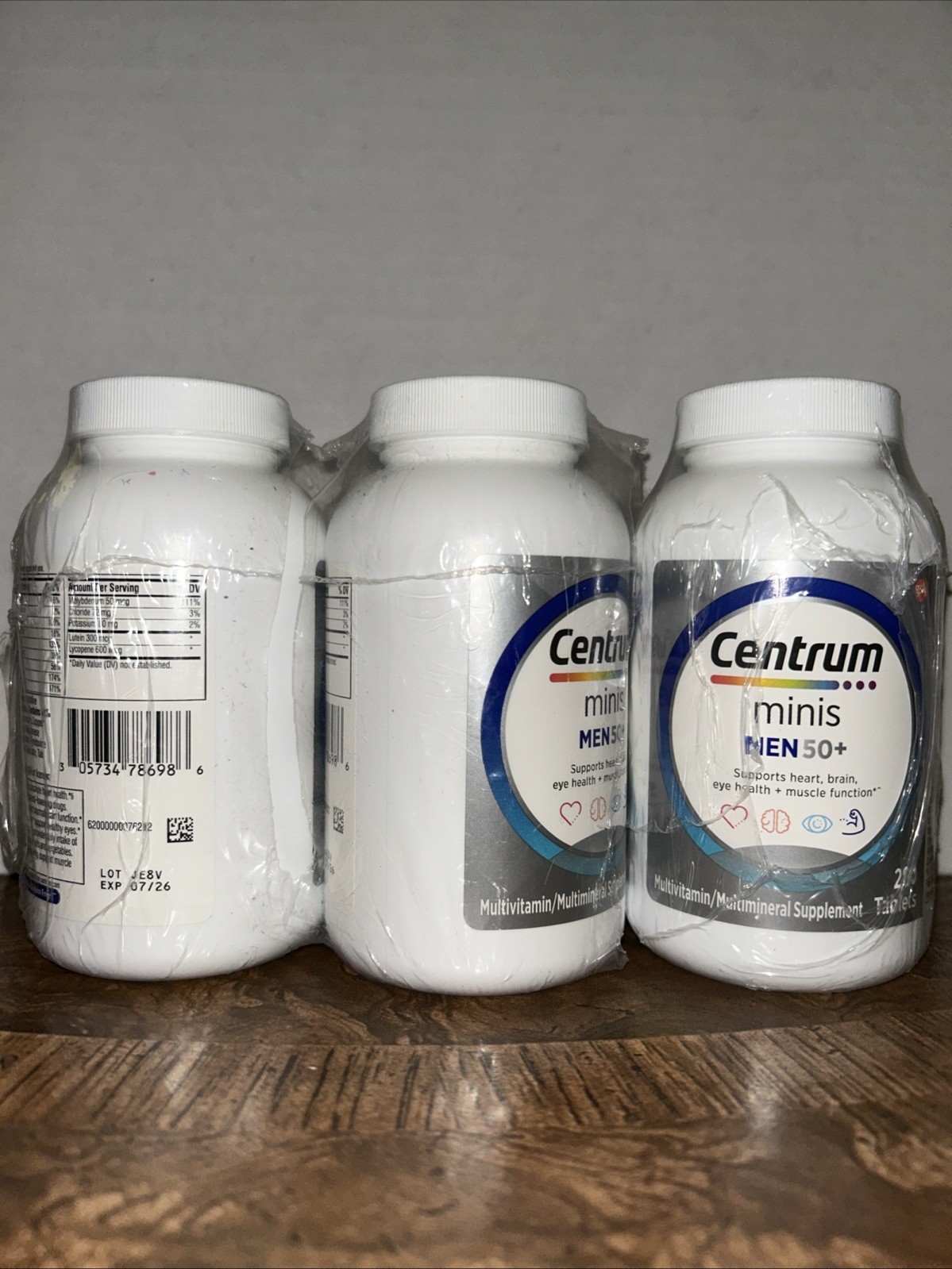 3 Bottles Centrum Minis Silver Multivitamin Men 50 Plus 280 Tablets EXP 07/2026