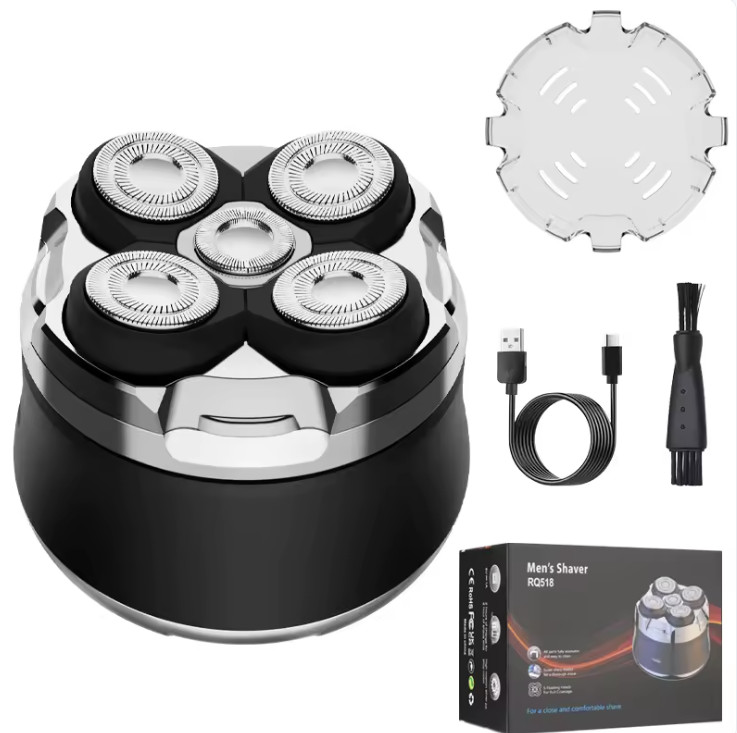 Men’s Bald Head Electric Shaver 5D Magnetic Razor Wet Dry Waterproof Cordless US