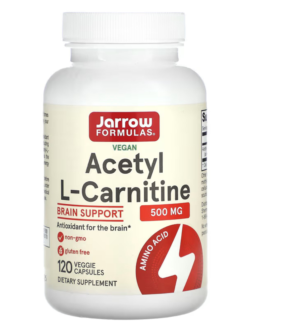 Jarrow Formulas, Vegan Acetyl L-Carnitine, 500 mg, 120 Veggie Capsules