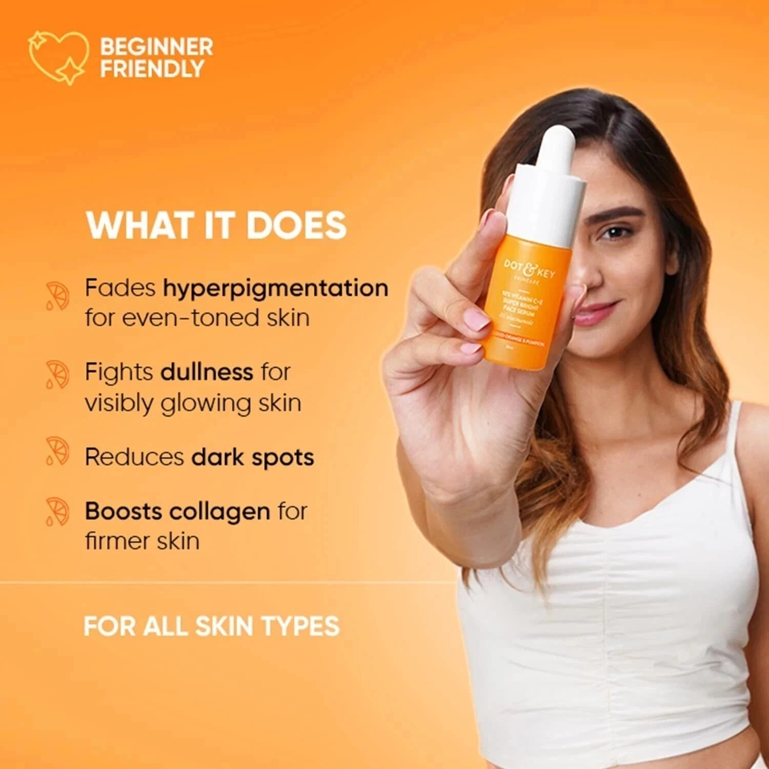 Dot & Key 10% Vitamin C + E, 5% Niacinamide Serum For Glowing Skin 20ml
